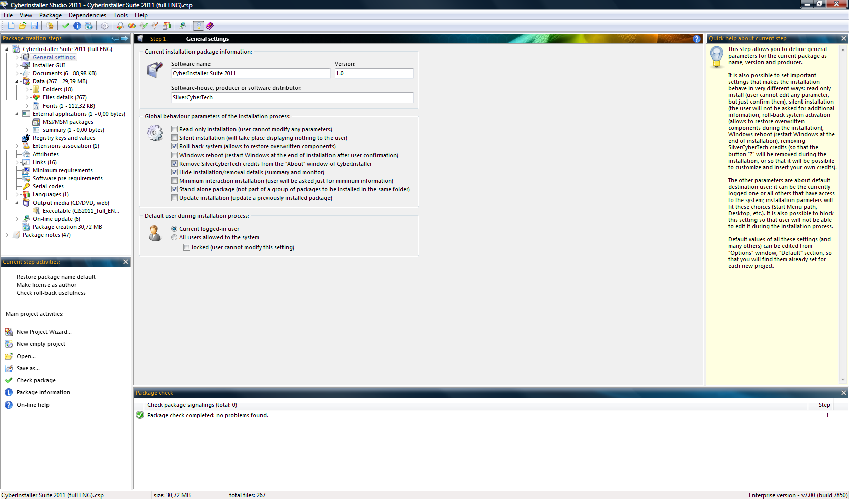 CyberInstaller Suite screenshot